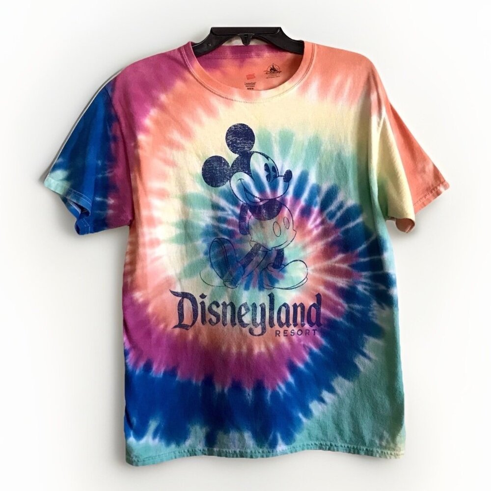 Vintage Disneyland Resort Tie-Dye Shirt Disney‎ Mickey Mouse Size Medium